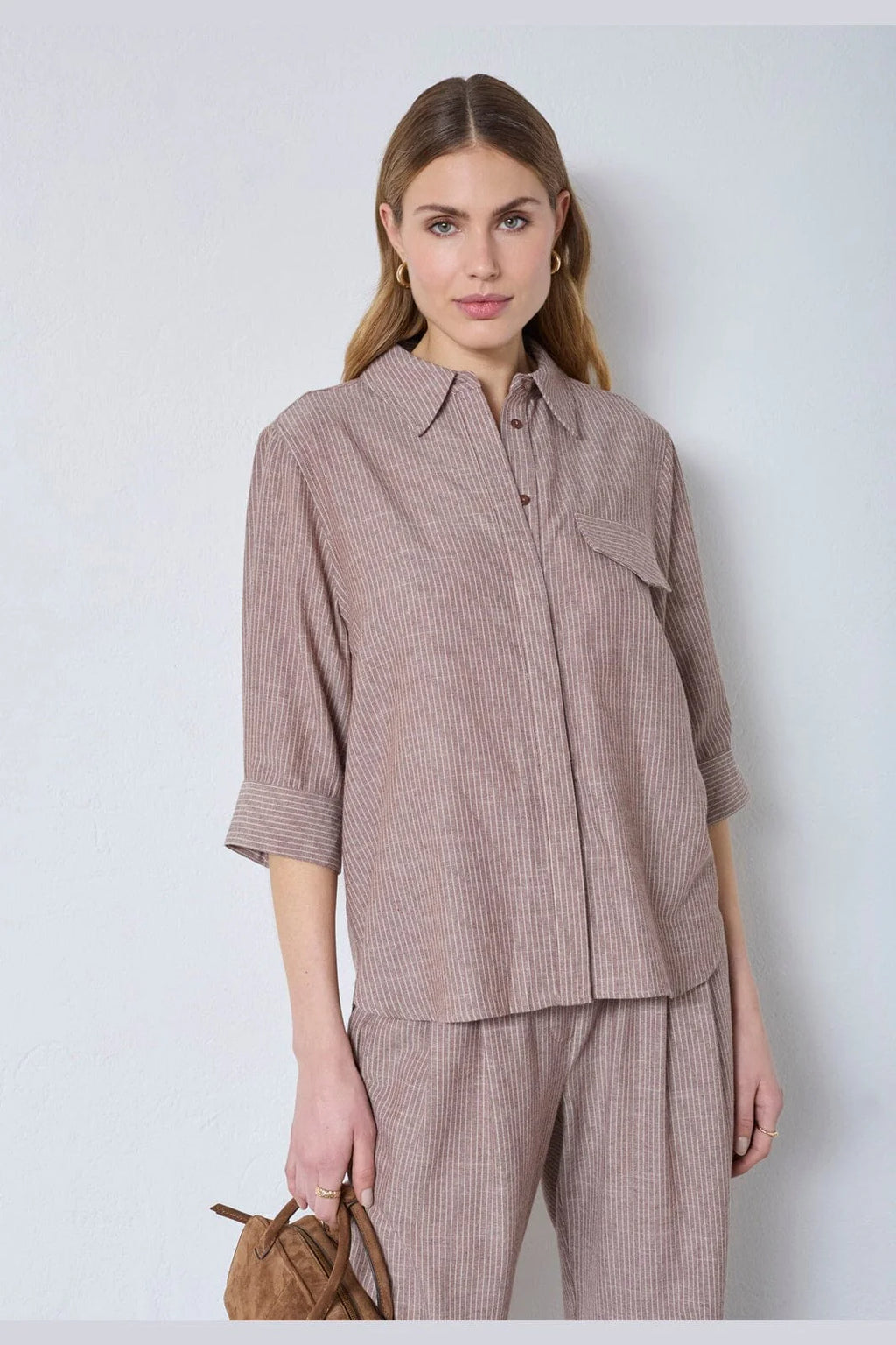 JihoCC Stripe SS Shirt