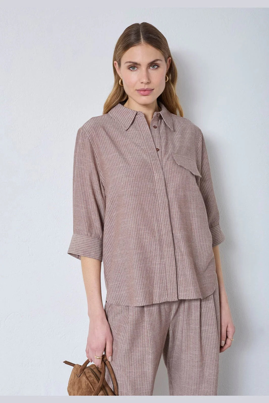 JihoCC Stripe SS Shirt