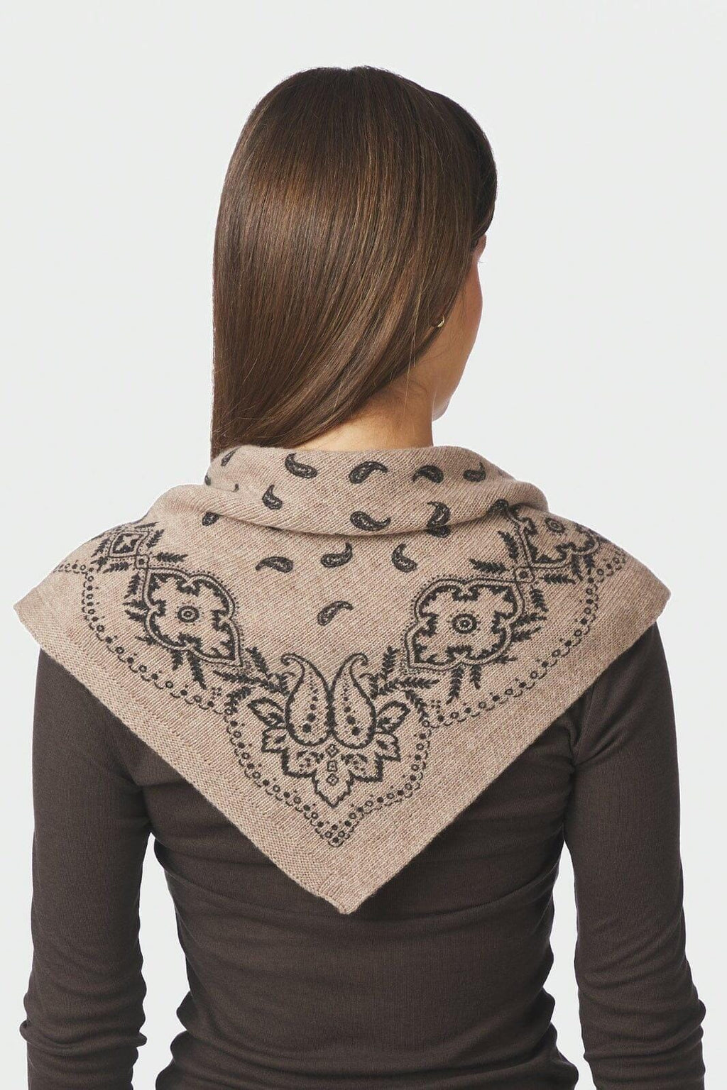 Adelina Paisley Knit Scarf