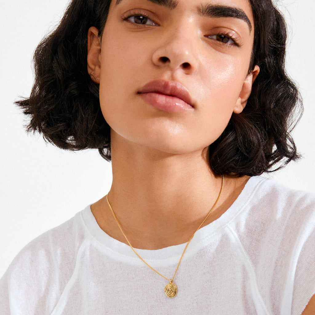 AIR coin necklace gold-plated