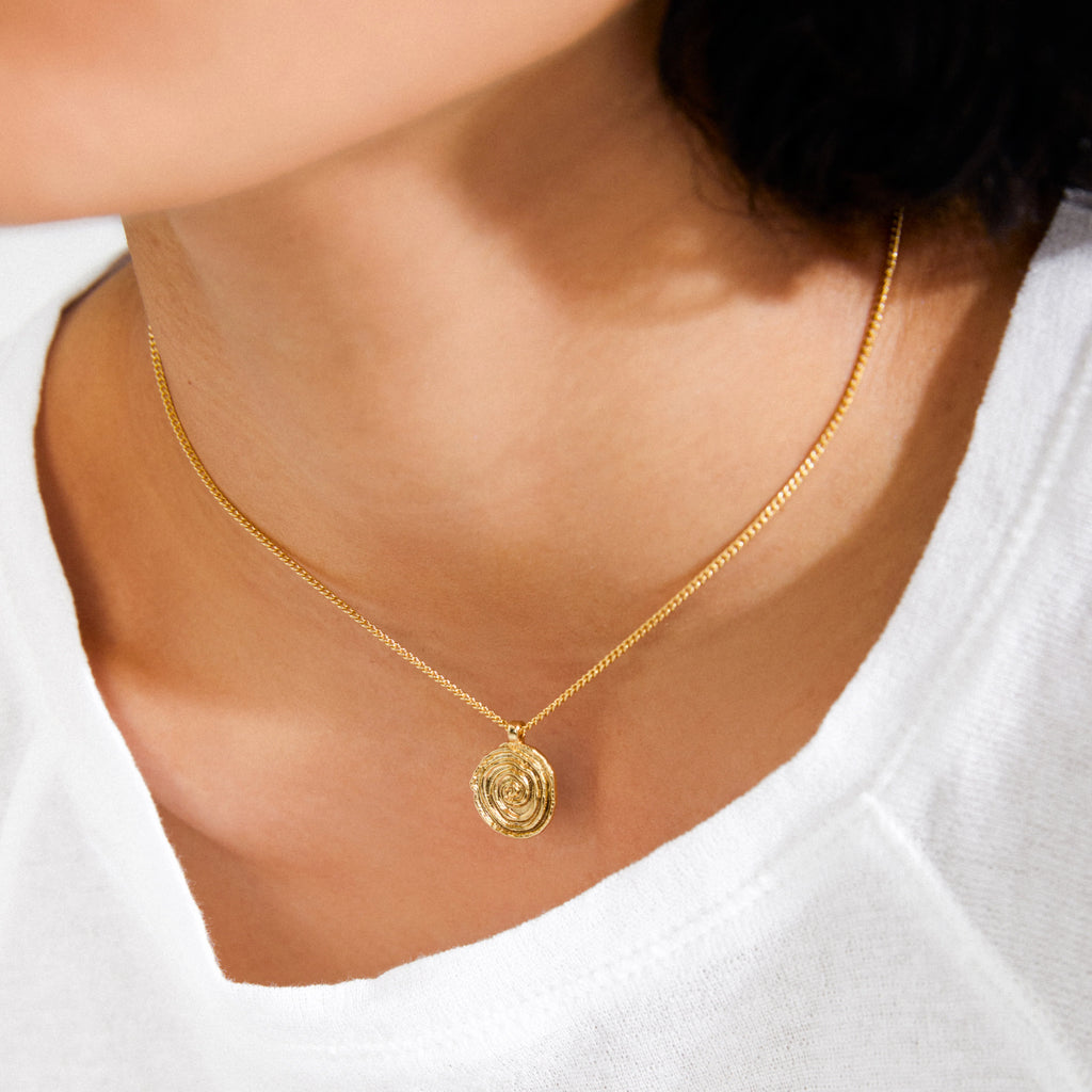 AIR coin necklace gold-plated