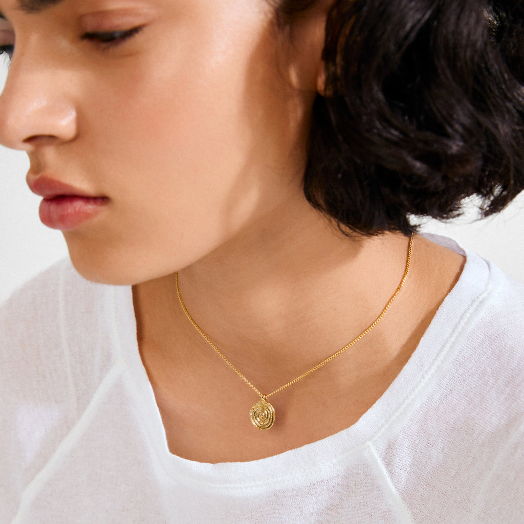 AIR coin necklace gold-plated