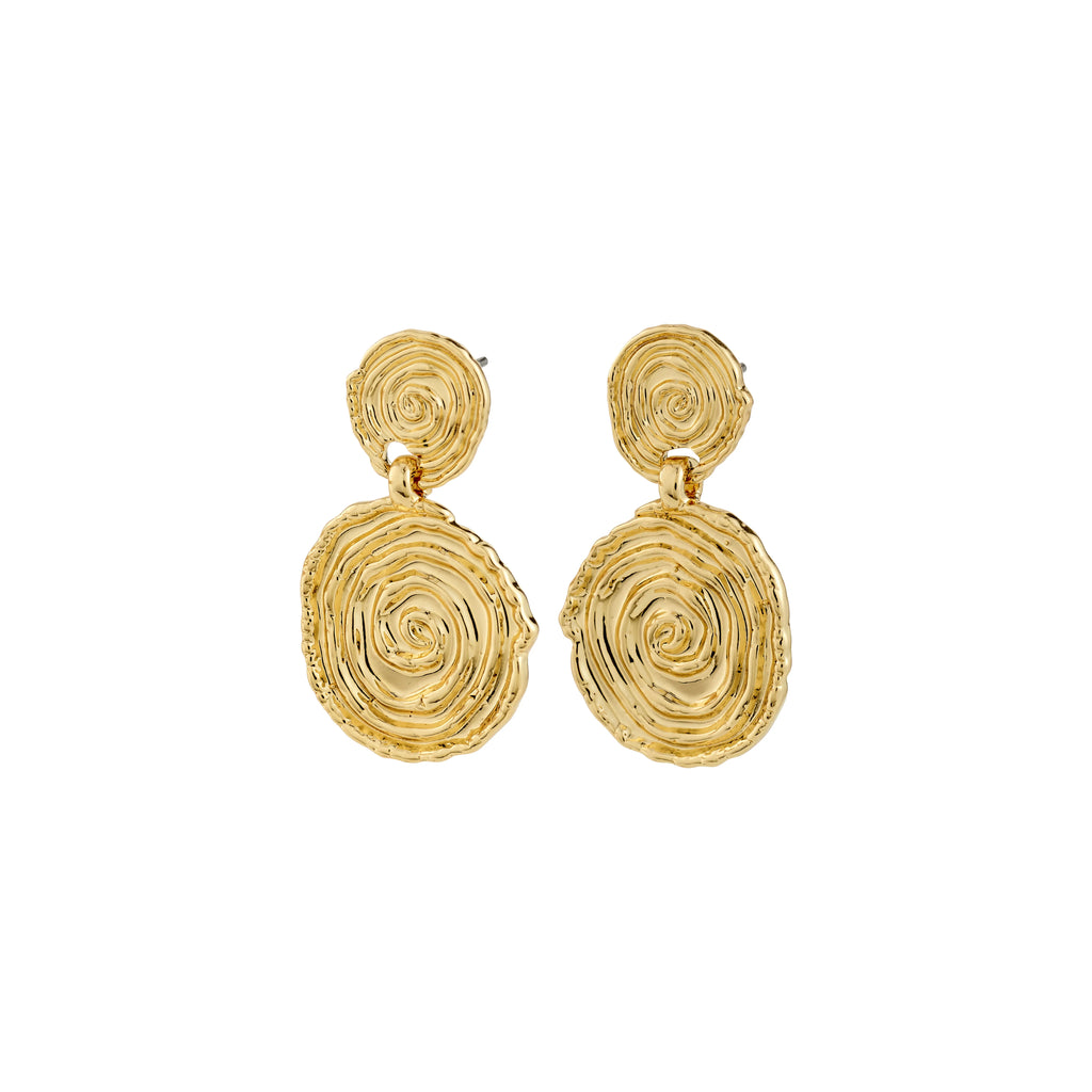 AIR earrings gold-plated short