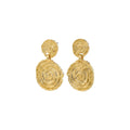 AIR earrings gold-plated short