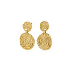 AIR earrings gold-plated short