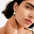 AIR earrings gold-plated short