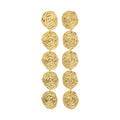 AIR earrings gold-plated Long