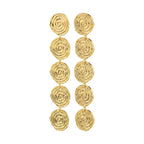 AIR earrings gold-plated Long