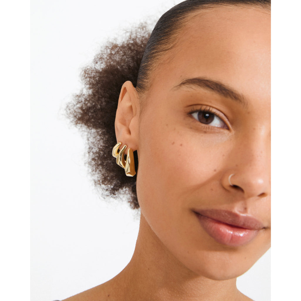 PRESENCE earrings gold-plated