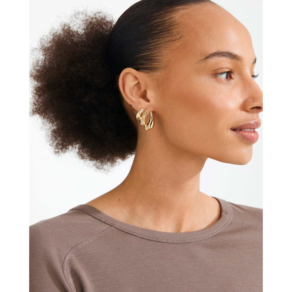 PRESENCE earrings gold-plated
