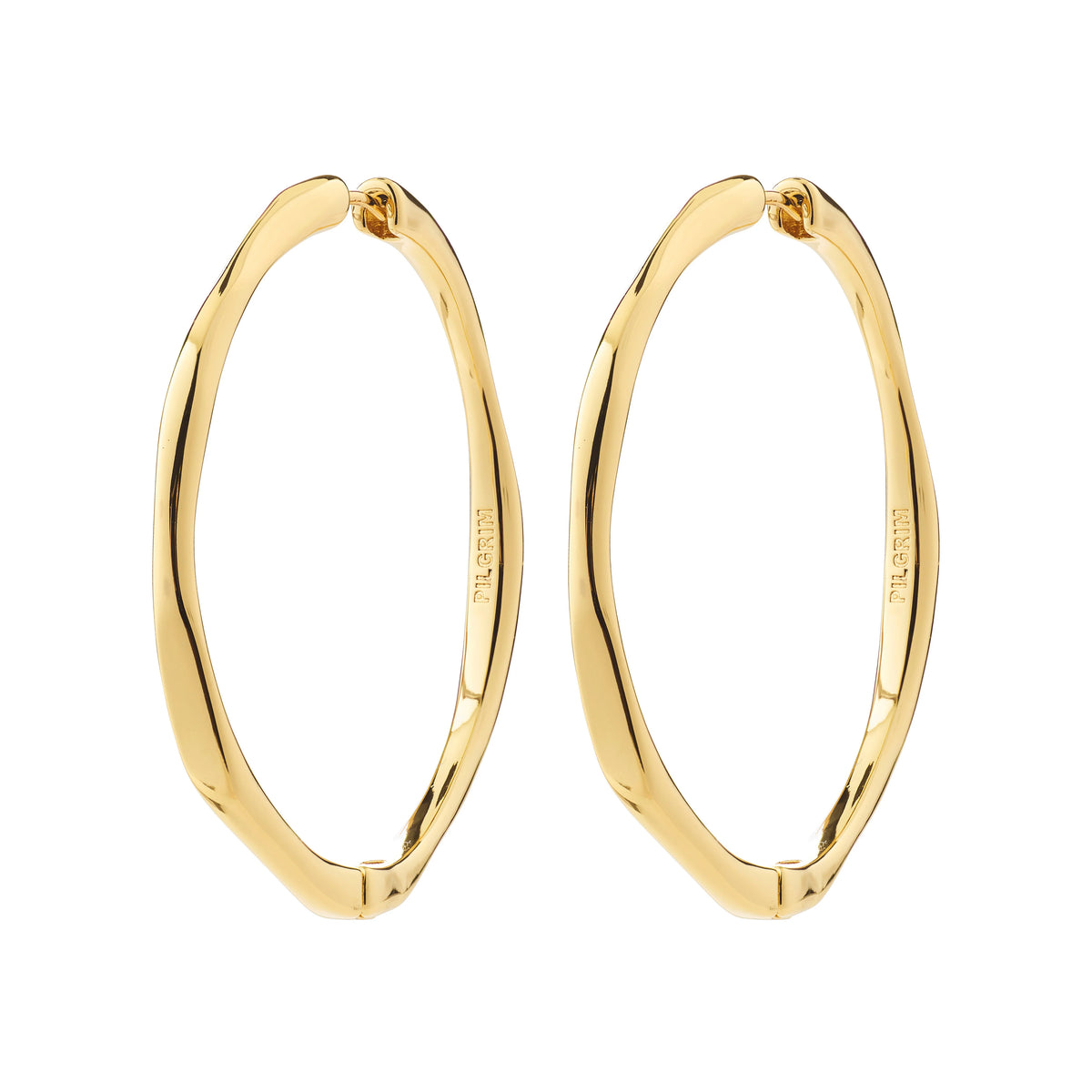 PRESENCE hoop earrings gold-plated