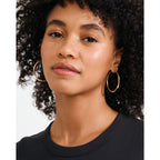 PRESENCE hoop earrings gold-plated