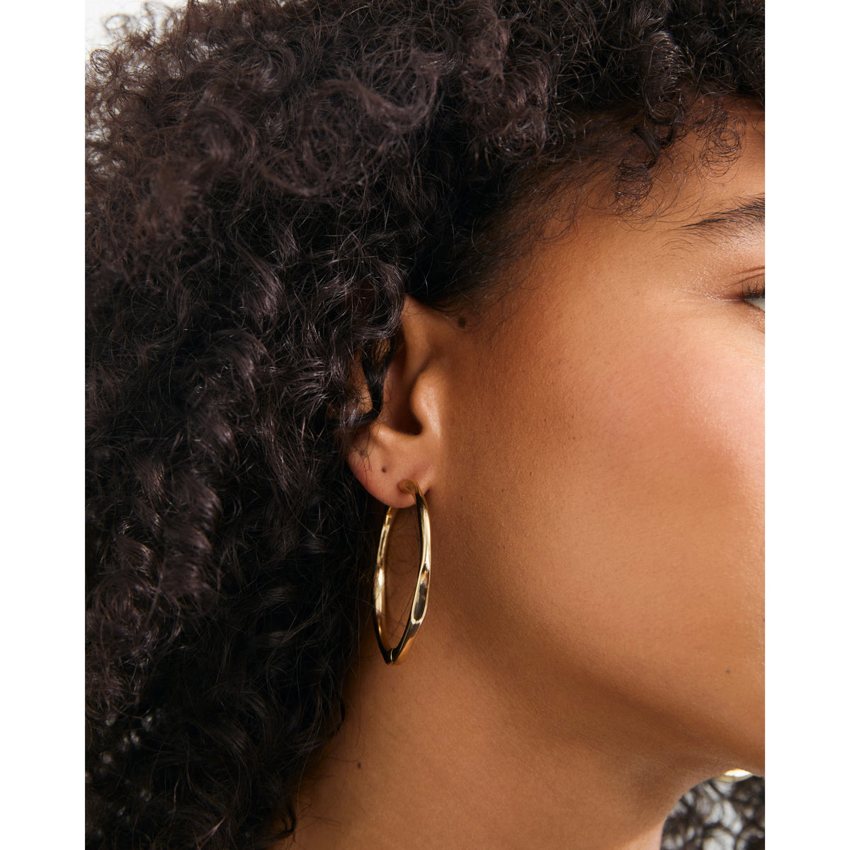 PRESENCE hoop earrings gold-plated