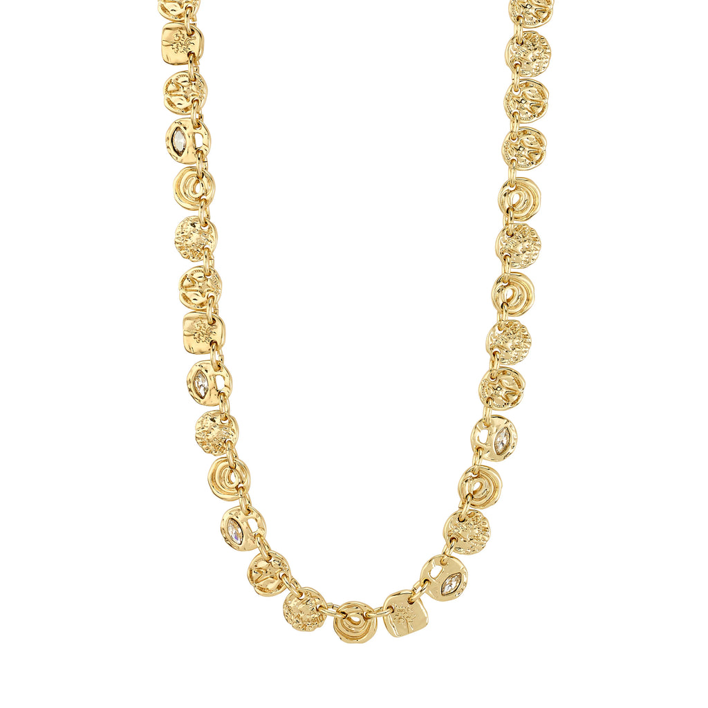 FIRE necklace gold-plated