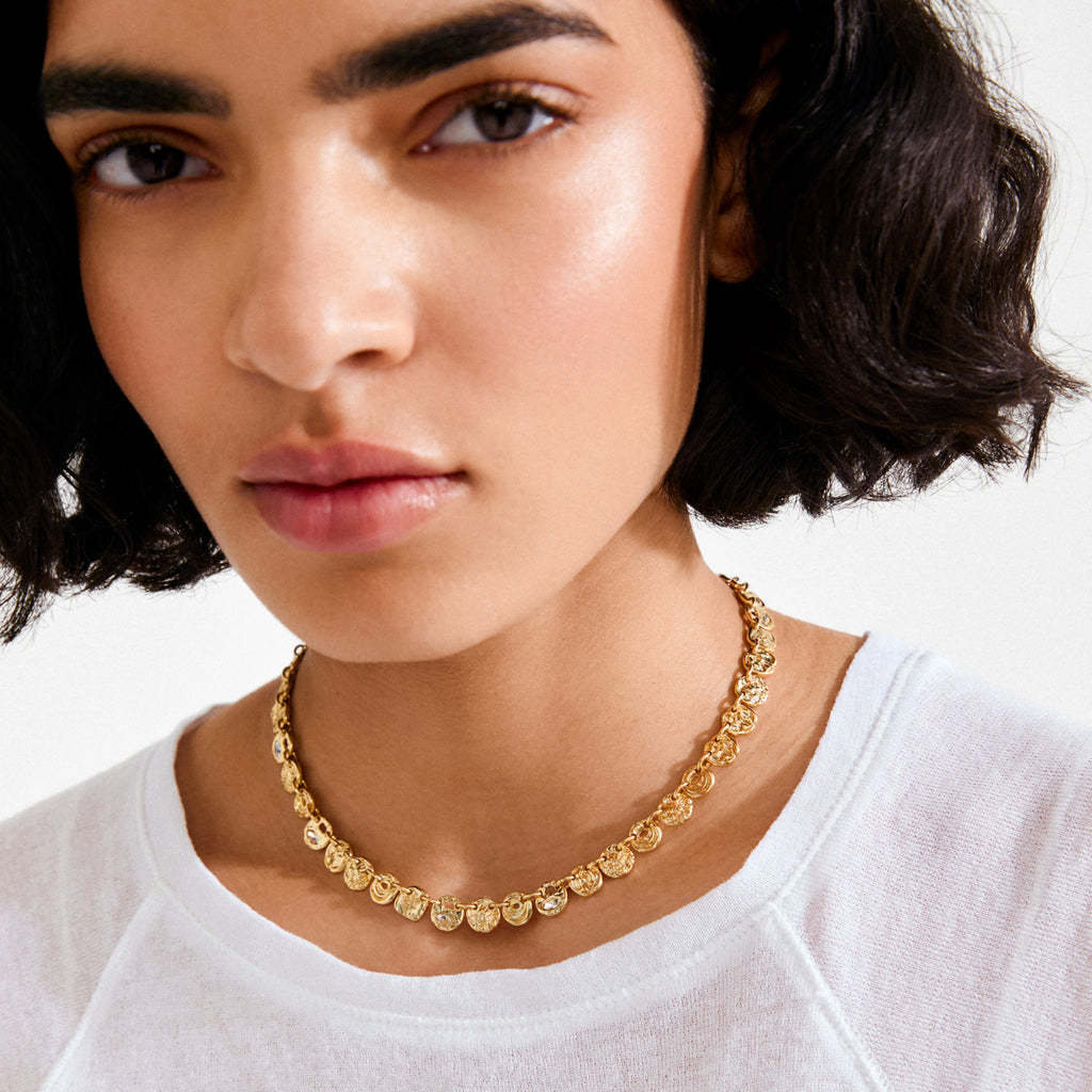 FIRE necklace gold-plated