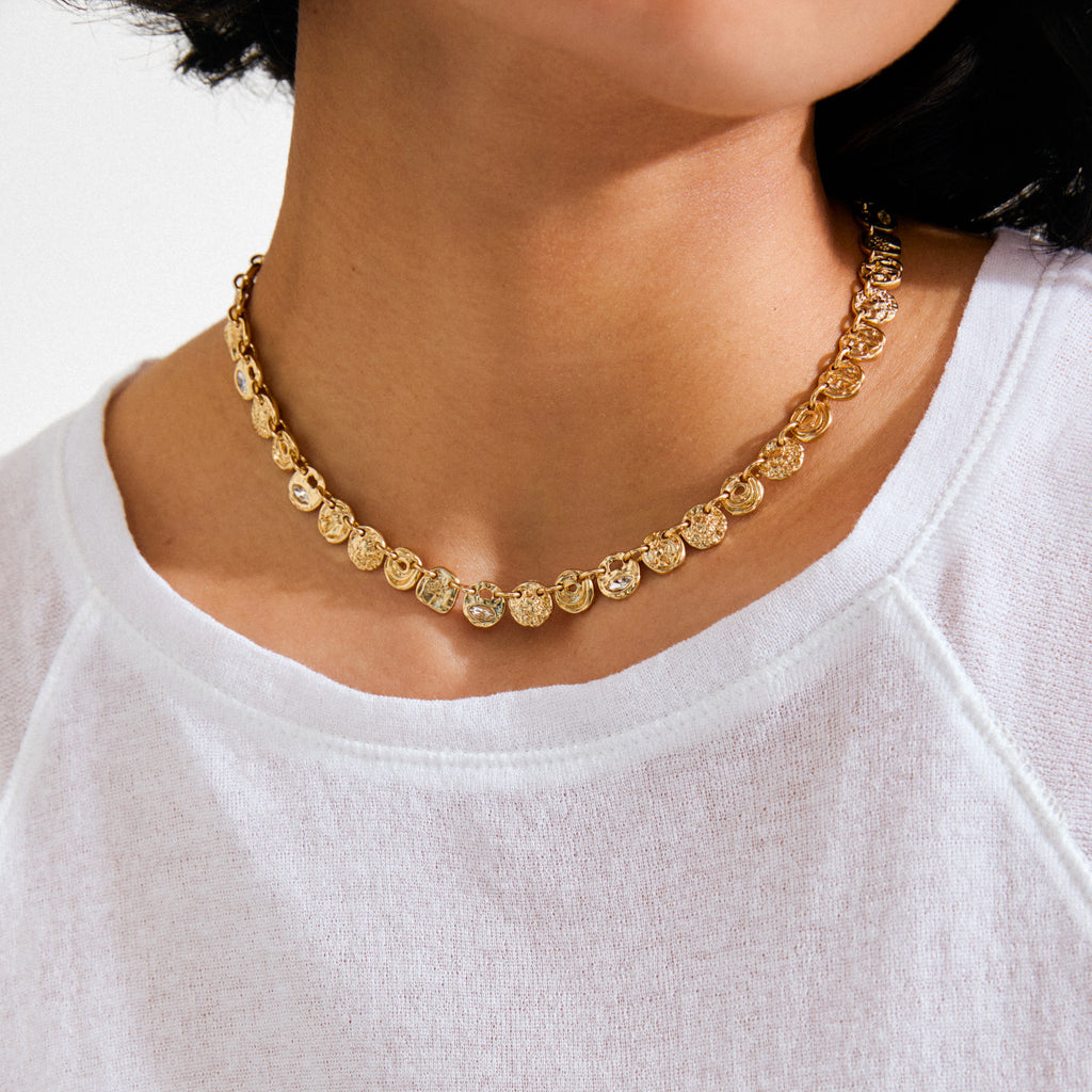 FIRE necklace gold-plated