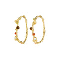 IRIS hoop earrings gold-plated Large
