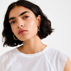 IRIS hoop earrings gold-plated Large