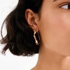 IRIS hoop earrings gold-plated Large