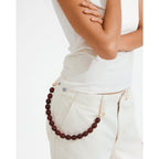 STILL necklace gold-plated/brown