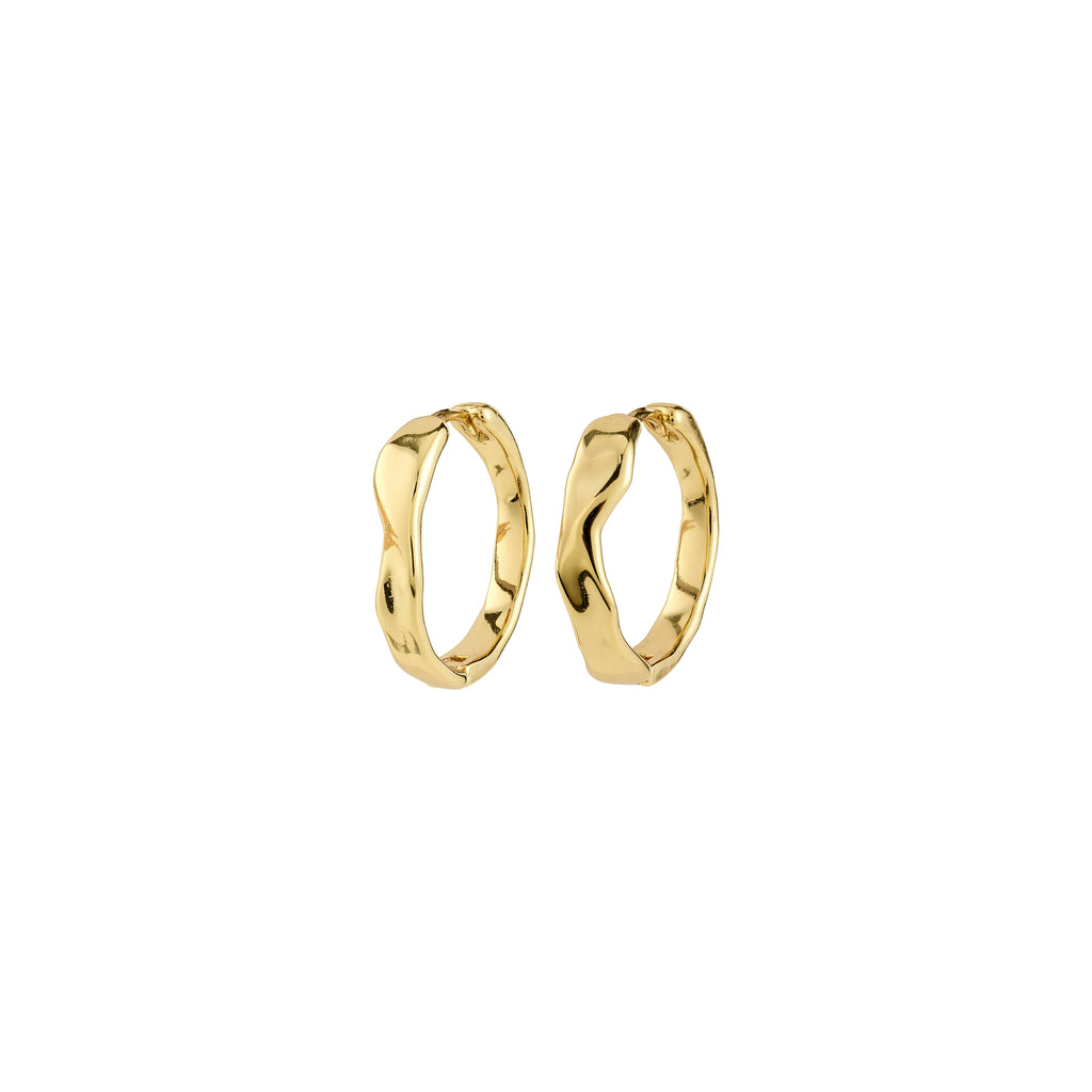 EMBER hoop earrings gold-plated Medium
