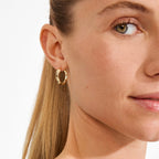 EMBER hoop earrings gold-plated Medium
