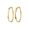 EMBER hoop earrings gold-plated Large