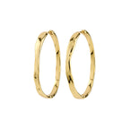 EMBER hoop earrings gold-plated Large