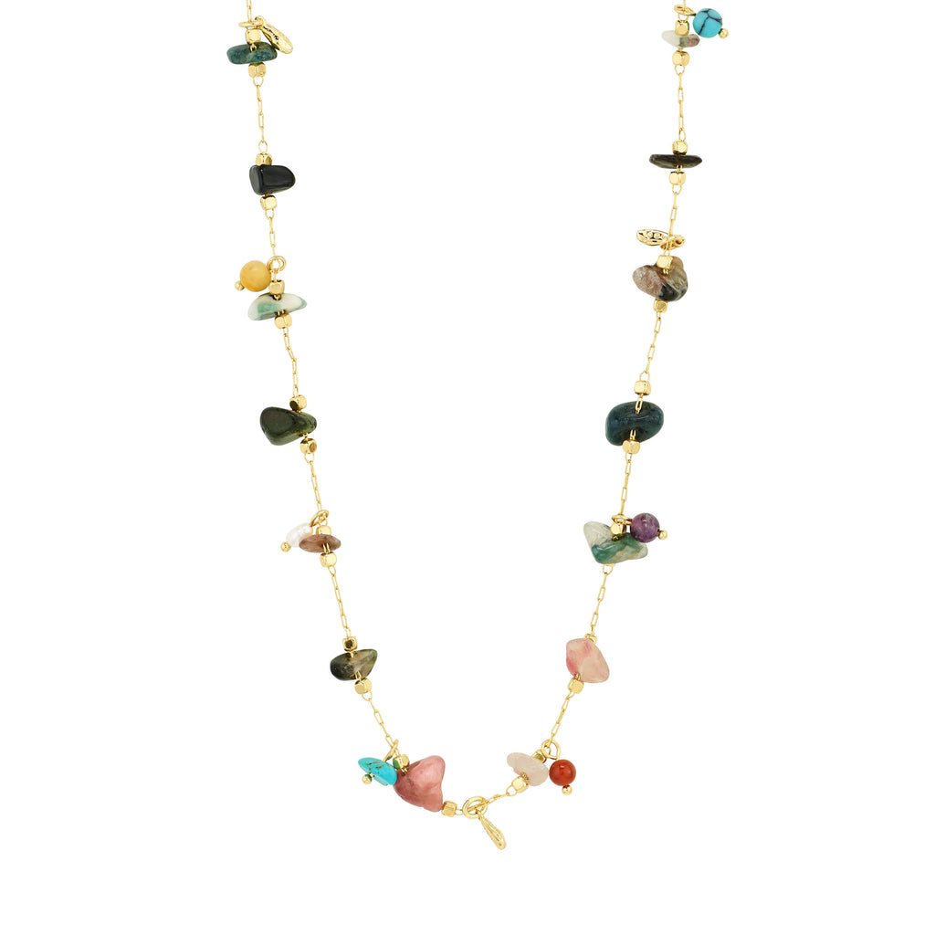 HERE necklace gold-plated/multi
