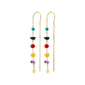 HERE earrings gold-plated