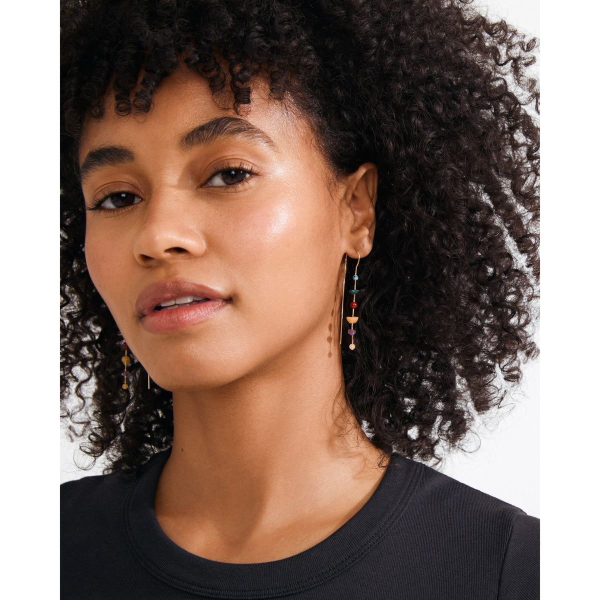HERE earrings gold-plated