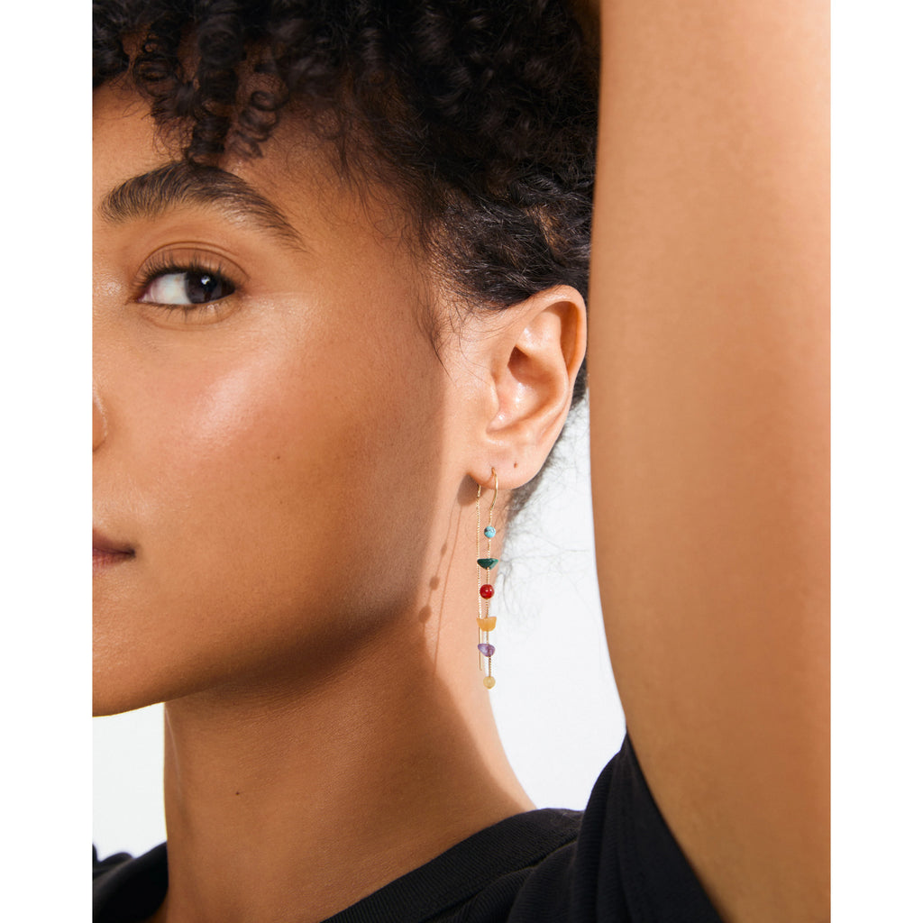 HERE earrings gold-plated