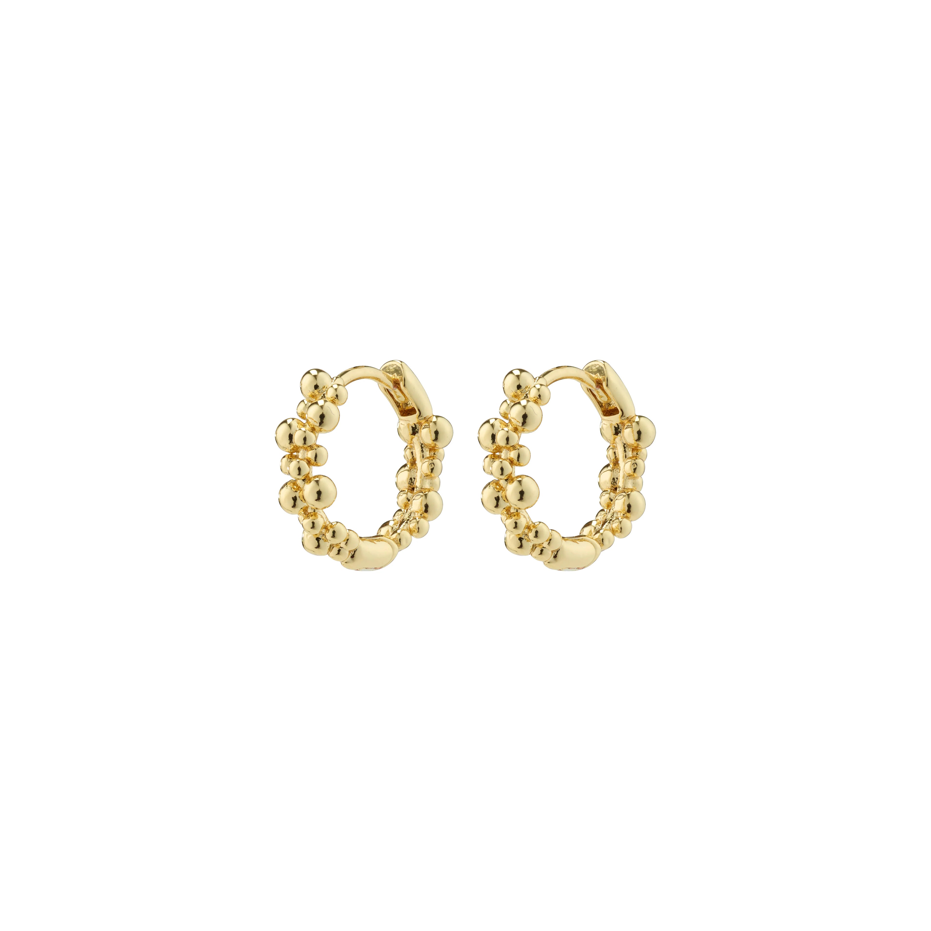 Solidarity small bubbles hoop earrings