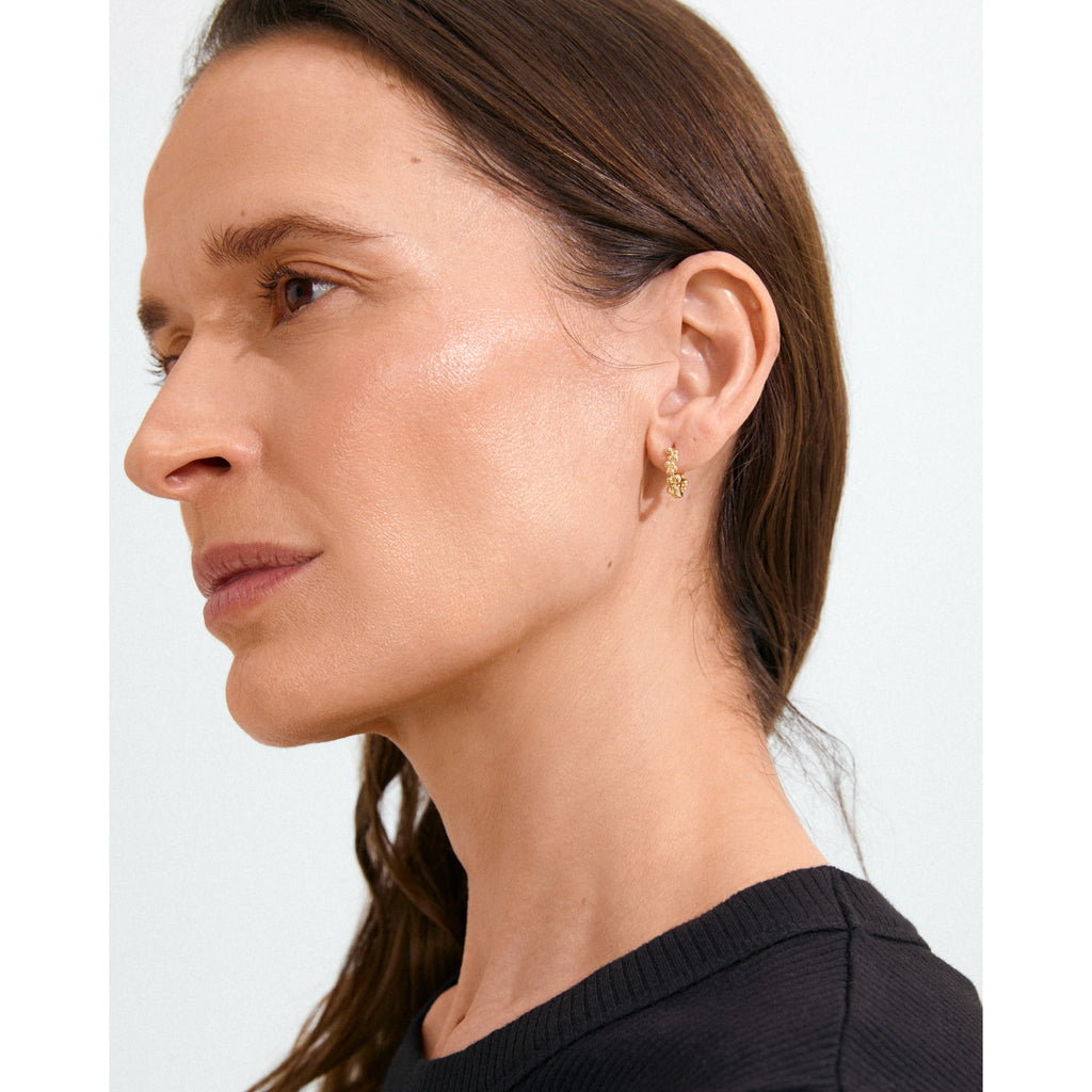 Solidarity small bubbles hoop earrings