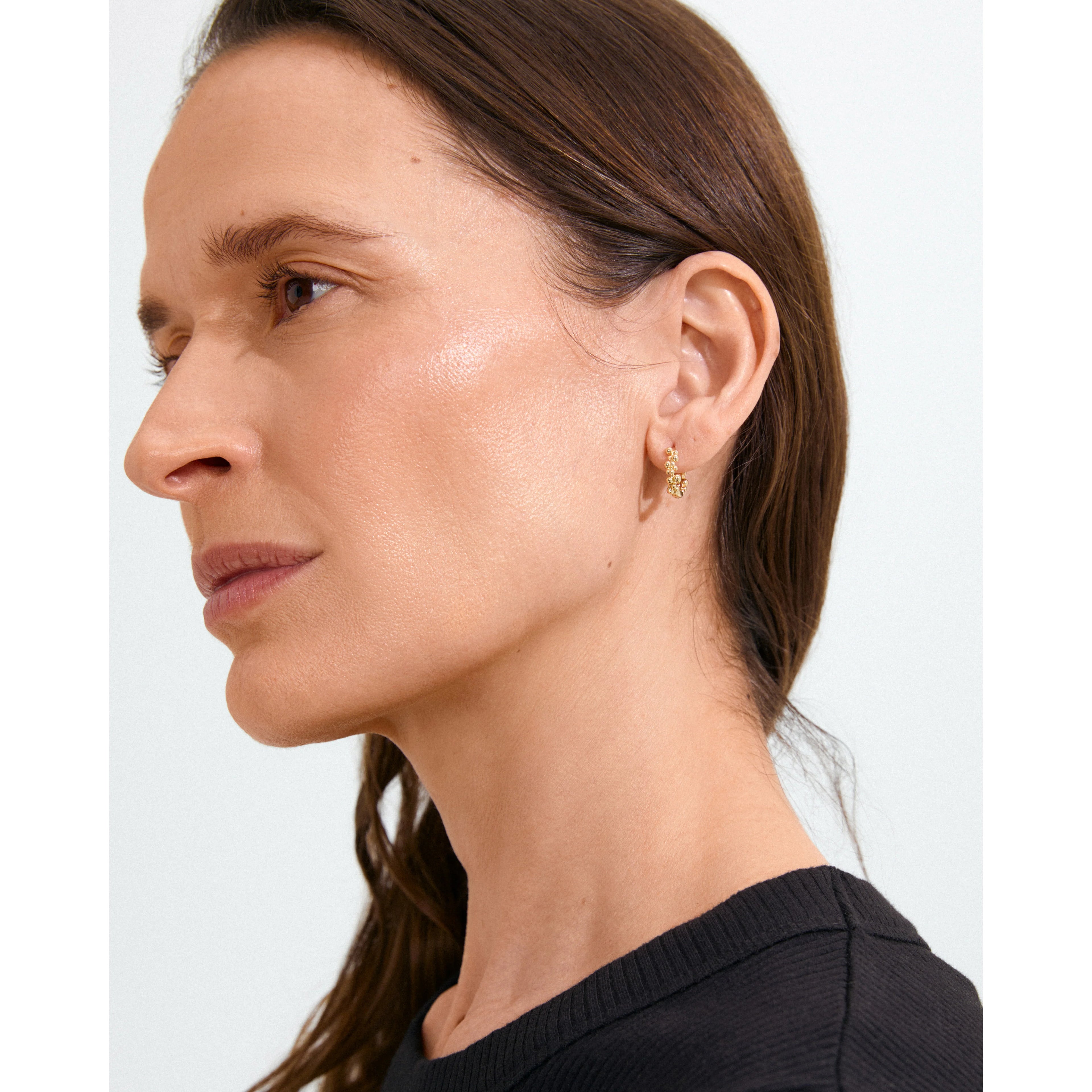 Solidarity small bubbles hoop earrings