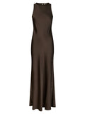 Celinie heavy sateen dress
