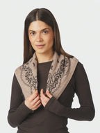 Adelina Paisley Knit Scarf