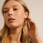 Solidarity medium bubbles hoop earrings