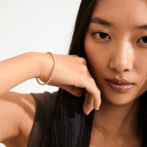 Arash pearl bracelet gold plated