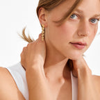 AIR earrings gold-plated