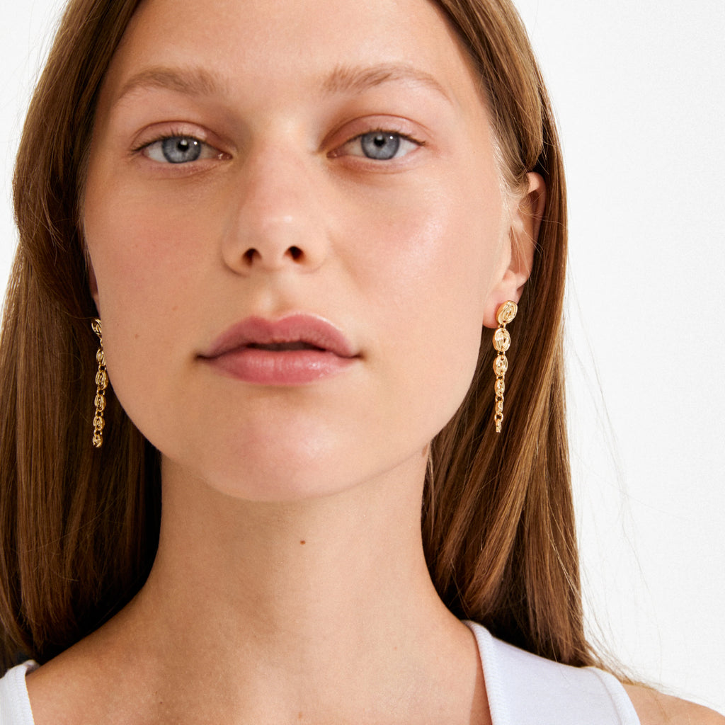 AIR earrings gold-plated