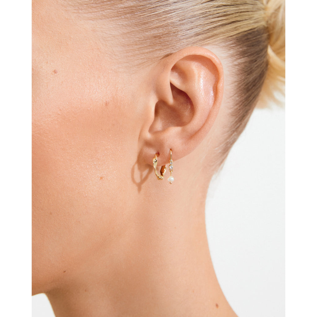 MORIN earrings 2-in-1 set, gold-plated