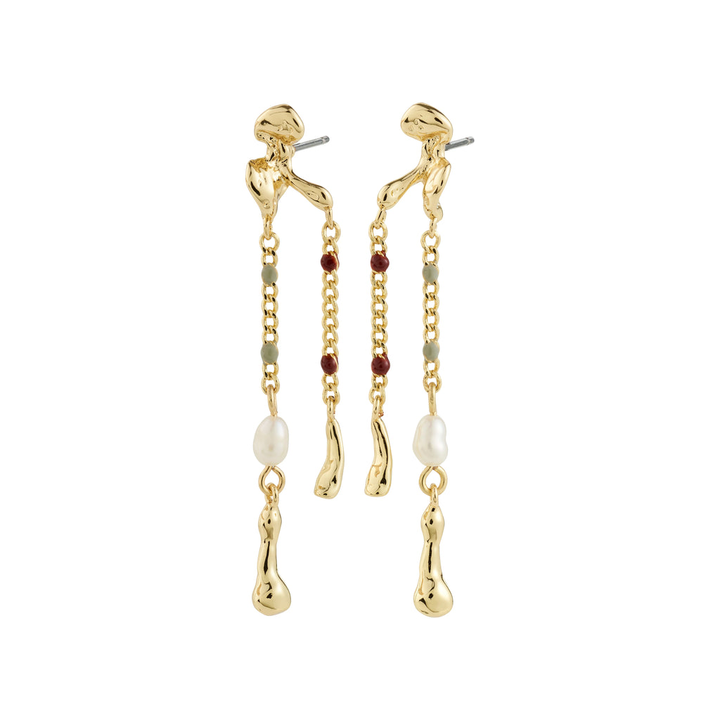 REGGIE earrings gold-plated