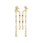 REGGIE earrings gold-plated