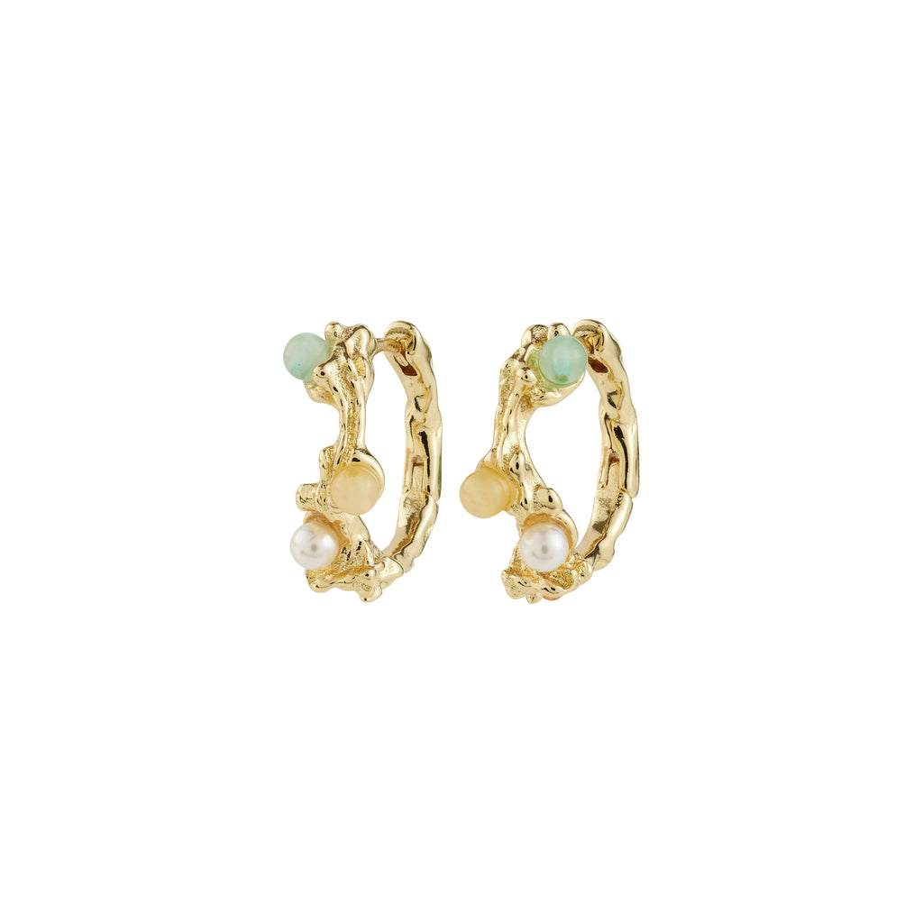 IRIS hoop earrings gold-plated Small