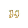 IRIS hoop earrings gold-plated Small