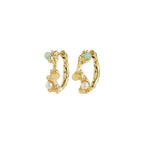 IRIS hoop earrings gold-plated Small