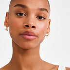 IRIS hoop earrings gold-plated Small