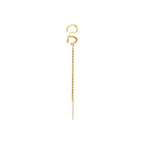 EVON ear cuff, 2-in-1 set, gold-plated