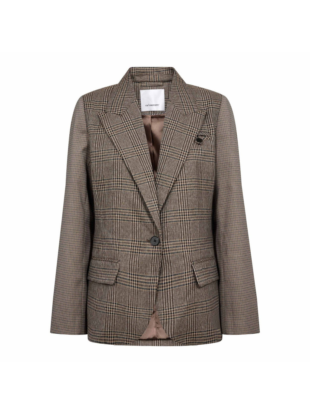 VeyaCC Check Fitted Blazer
